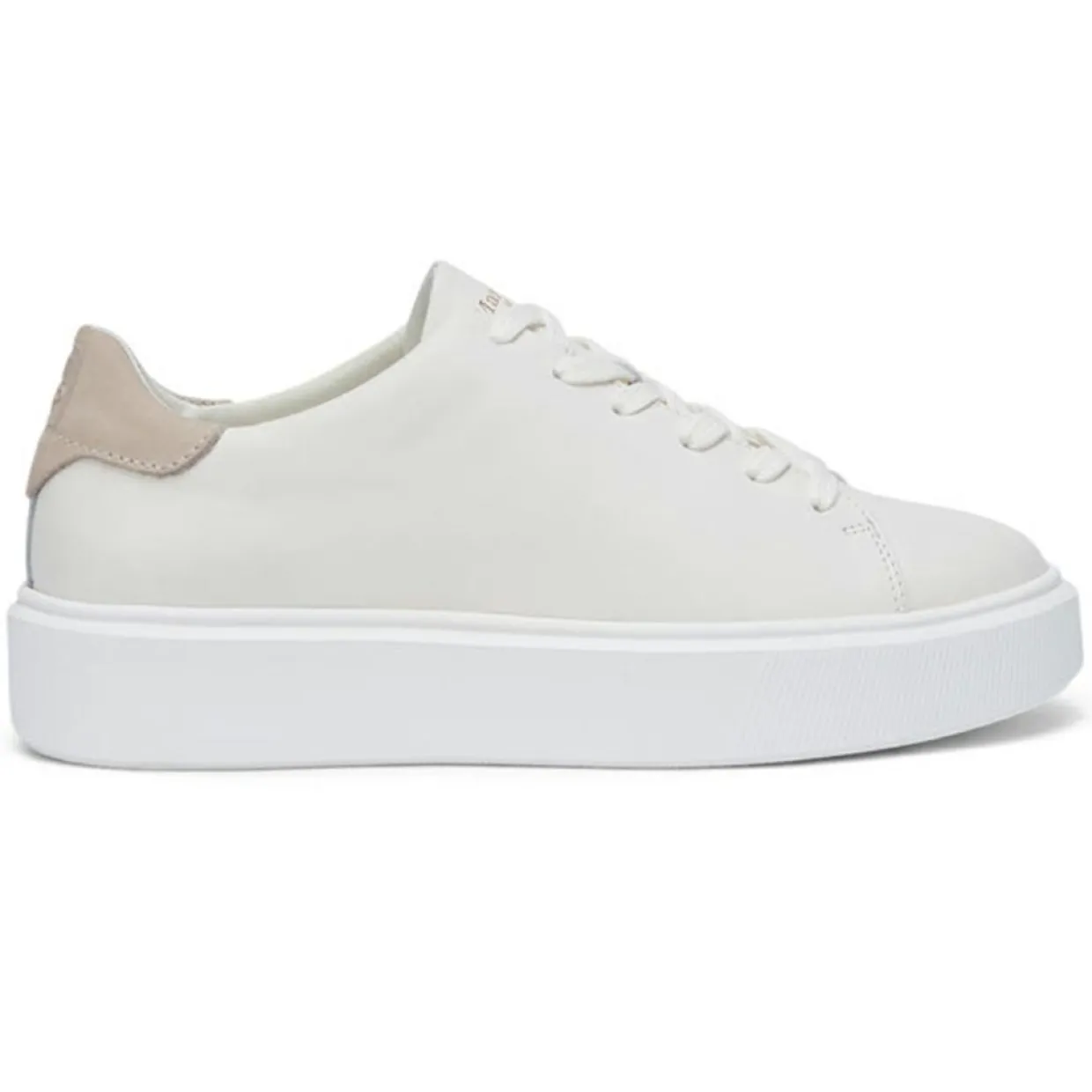 Femme Marc O'Polo Baskets^Sneakers en Cuir à Semelle Epaisse écrues