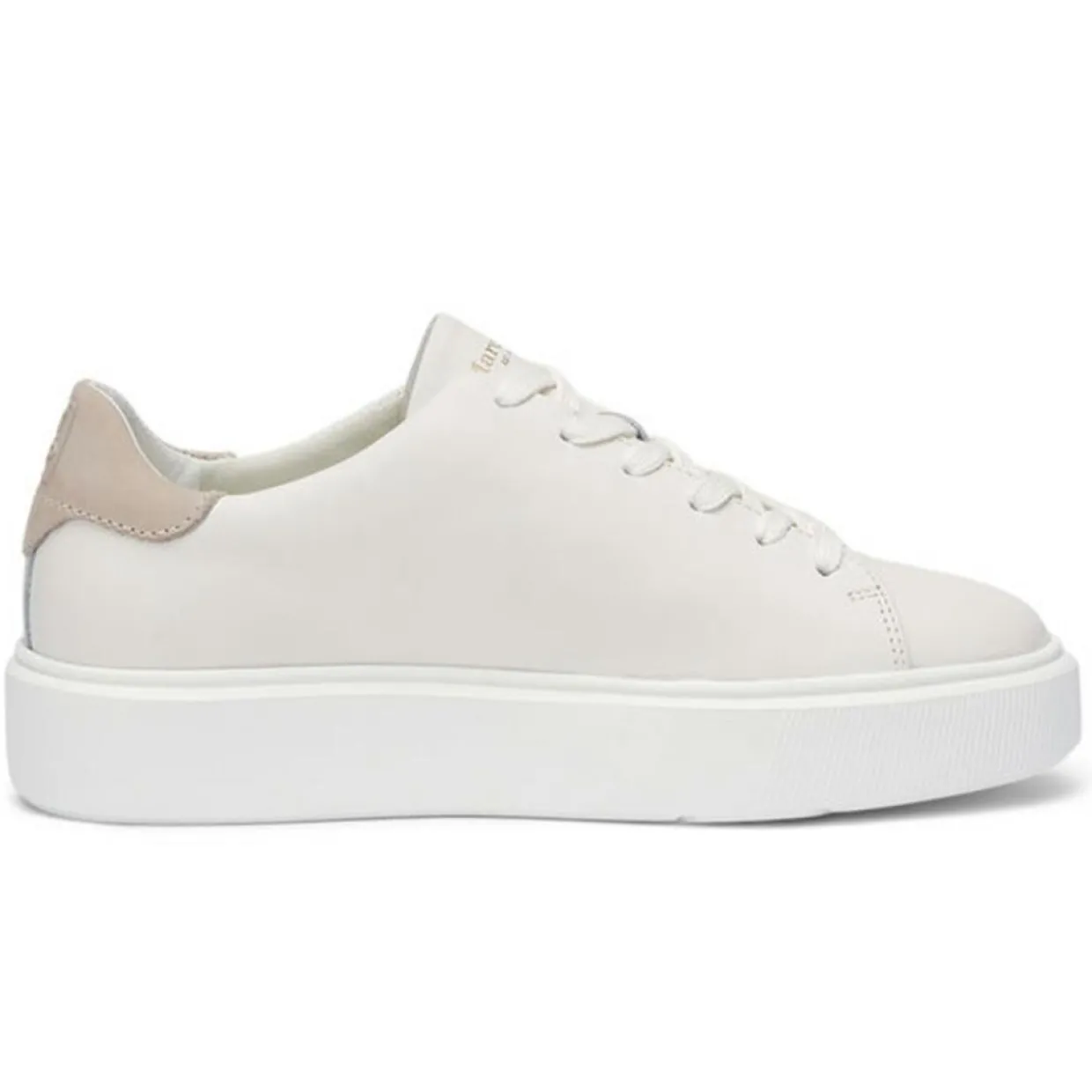 Femme Marc O'Polo Baskets^Sneakers en Cuir à Semelle Epaisse écrues