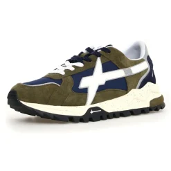 Homme W6YZ Baskets^Sneakers en Cuir Breeze kaki