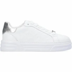Femme Liu-Jo Baskets^Sneakers en Cuir Cleo blanc/argenté