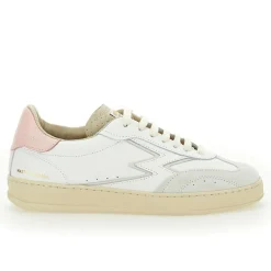 Sneakers en cuir Club blanc/rose-Moa Concept Online