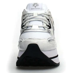 Femme W6YZ Baskets^Sneakers en Cuir Debi blanc/argenté