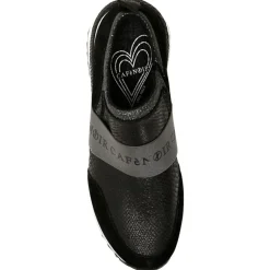 Sneakers en Cuir Donatella noires-CafèNoir