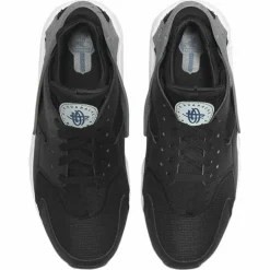 Homme Nike Baskets^Sneakers en Cuir et Mesh Air Huarache Run noir/gris