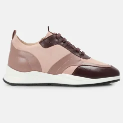 Sneakers en Cuir et Velours de Cuir Lola blush-Minelli Hot