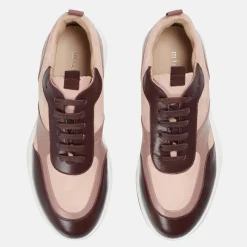 Sneakers en Cuir et Velours de Cuir Lola blush-Minelli Hot