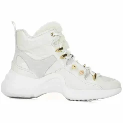 Sneakers en Cuir Getty blanches-Mi/Mai Best