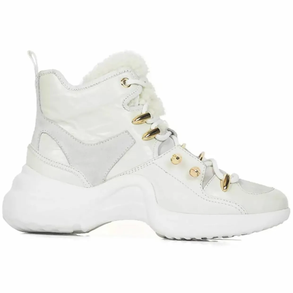 Sneakers en Cuir Getty blanches-Mi/Mai Best