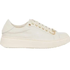 Femme Loretta Pettinari Baskets^Sneakers en Cuir Grega écrues