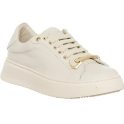 Femme Loretta Pettinari Baskets^Sneakers en Cuir Grega écrues