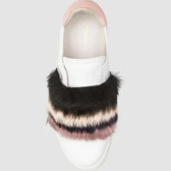 Femme Cosmoparis Baskets^Sneakers en Cuir Heo blanc