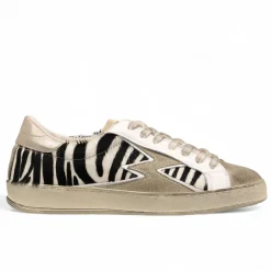 Sneakers en Cuir Iconic Deluxe zèbre-Moa Concept New
