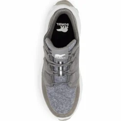 Sneakers en Cuir imperméables Kinetic™ Breakthru Caribou grises-Sorel Outlet