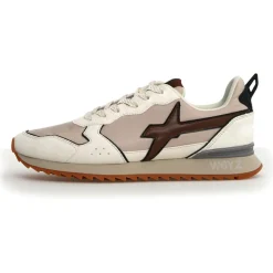 Sneakers en Cuir Jet beiges-W6YZ