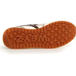 Sneakers en Cuir Jet beiges-W6YZ