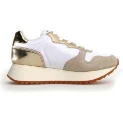 Sneakers en Cuir Jet beiges-W6YZ Hot