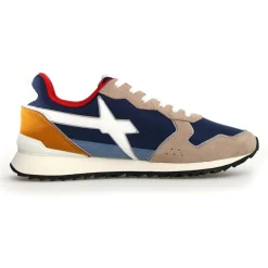 Sneakers en Cuir Jet beiges-W6YZ New