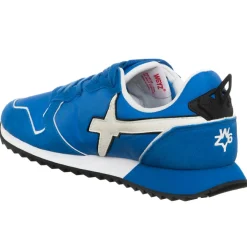 Homme W6YZ Baskets^Sneakers en Cuir Jet bleu/blanc
