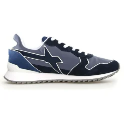Sneakers en Cuir Jet bleu marine-W6YZ New