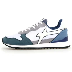 Sneakers en Cuir Jet bleues-W6YZ Outlet
