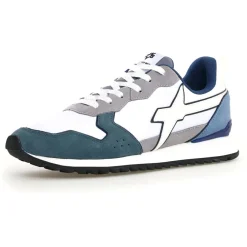 Sneakers en Cuir Jet bleues-W6YZ Outlet