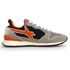 Sneakers en Cuir Jet grises-W6YZ Clearance