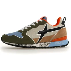 Sneakers en Cuir Jet kaki-W6YZ Hot