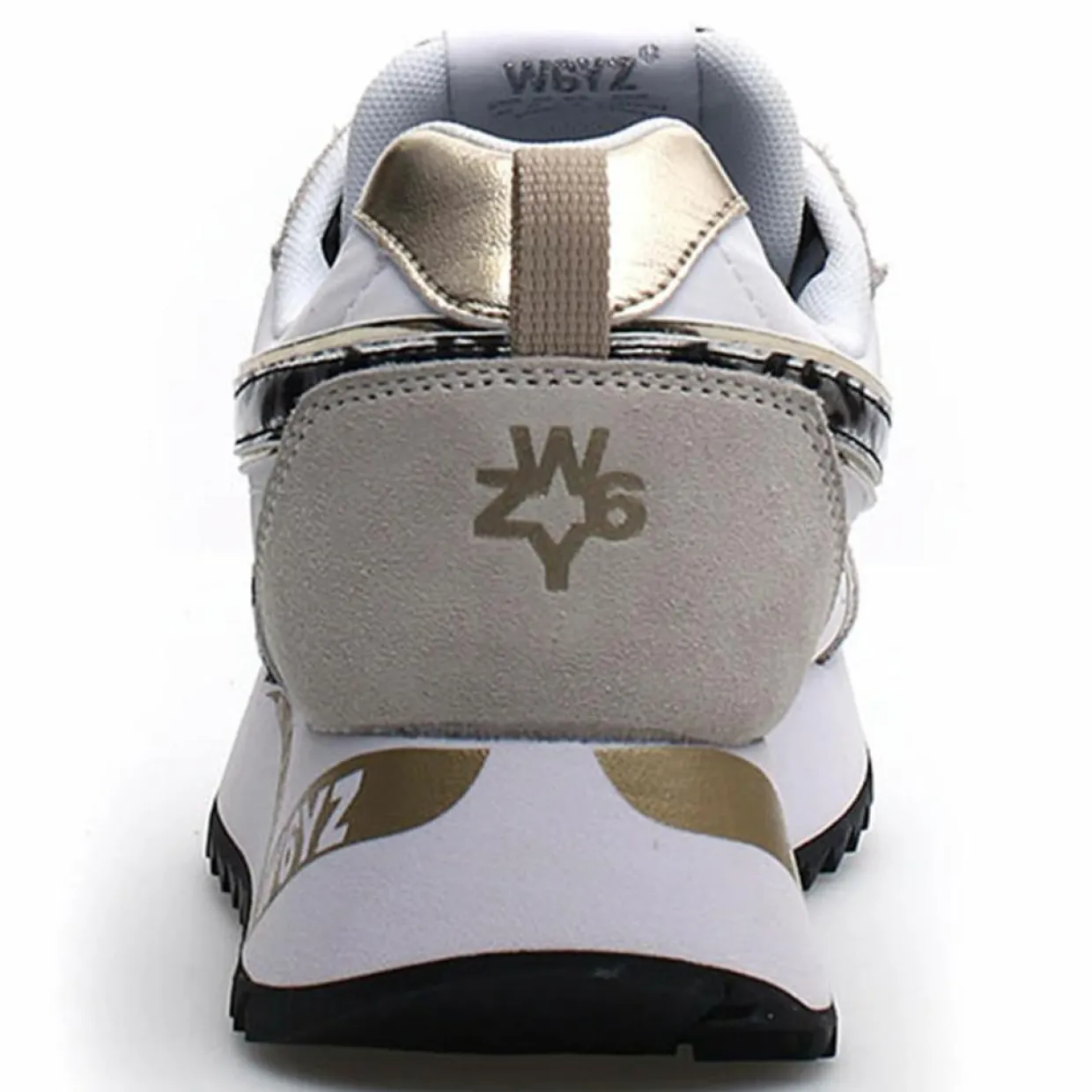 Femme W6YZ Baskets^Sneakers en Cuir Kis blanc/beige/léopard