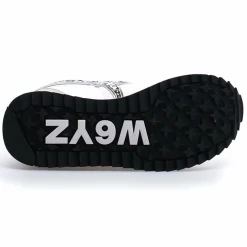 Femme W6YZ Baskets^Sneakers en Cuir Kis blanc/beige/léopard