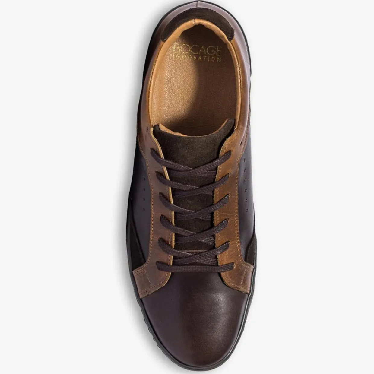 Homme Bocage Baskets^Sneakers en Cuir Kuala marron