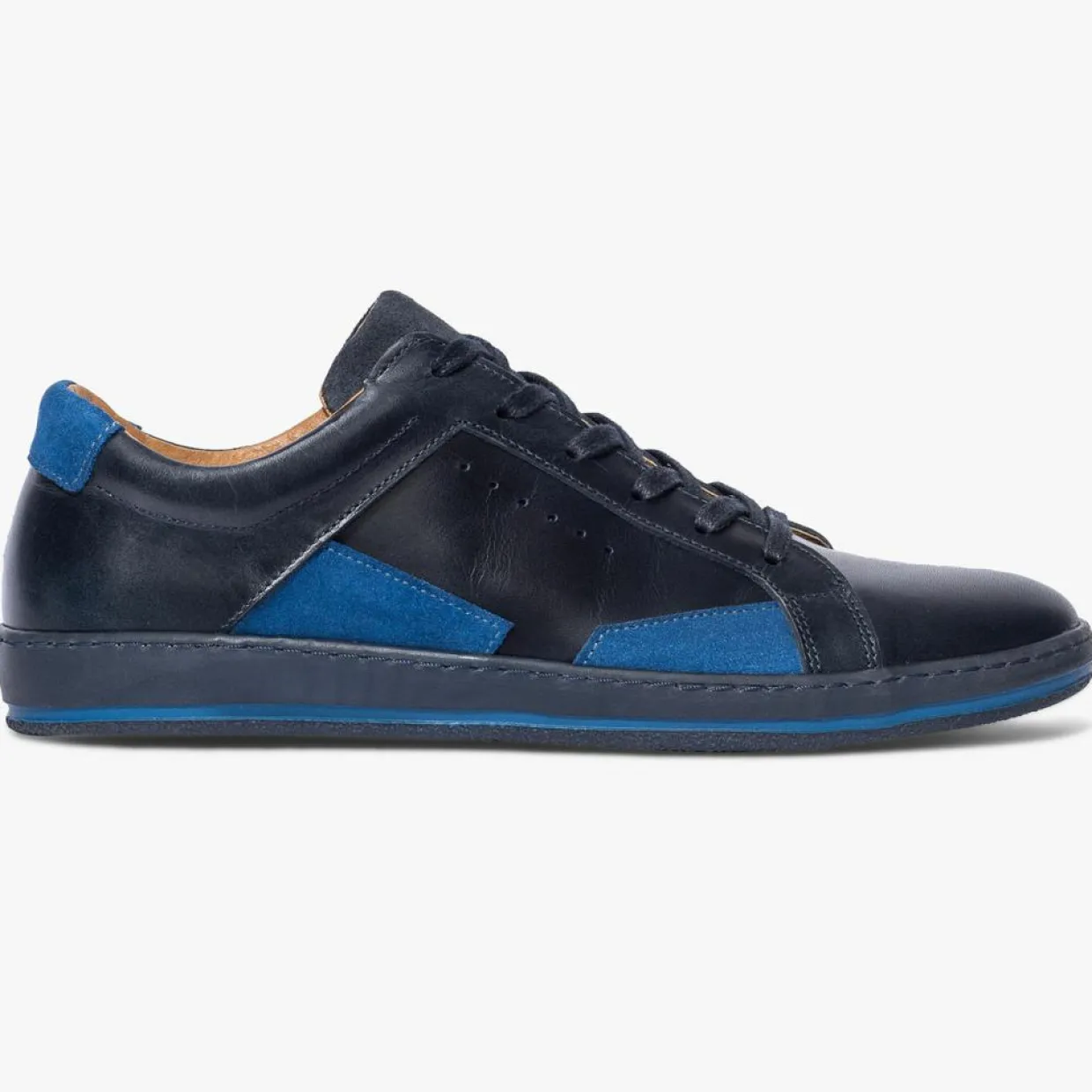 Homme Bocage Baskets^Sneakers en Cuir Kuala marine