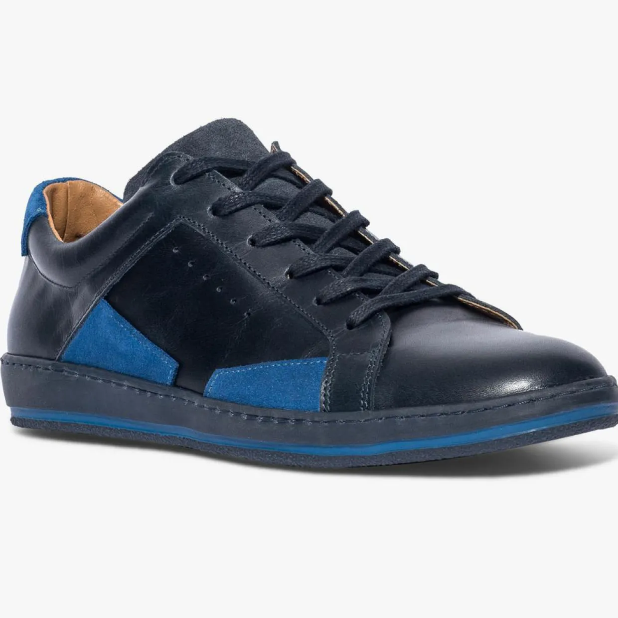 Homme Bocage Baskets^Sneakers en Cuir Kuala marine