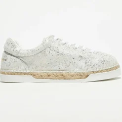 Femme Canal Saint Martin Baskets^Sneakers en Cuir Lancry marbre