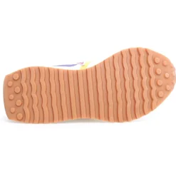 Femme W6YZ Baskets^Sneakers en Cuir Loop argentées