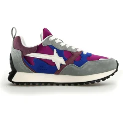 Femme W6YZ Baskets^Sneakers en Cuir Loop bleues