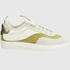 Sneakers en Cuir Maora blanc/vert/doré-Scotch & Soda Best