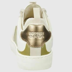 Sneakers en Cuir Maora blanc/vert/doré-Scotch & Soda Best