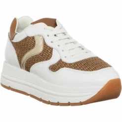 Sneakers en Cuir Maran blanc/marron-Voile Blanche Outlet