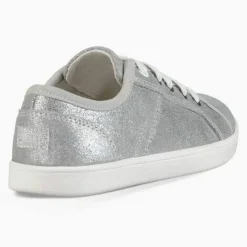 Femme Ugg Baskets^Sneakers en Cuir métallisé Irvin argentées