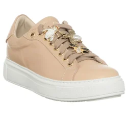 Femme Loretta Pettinari Baskets^Sneakers en Cuir Nea saumon/beige