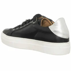 Femme Loretta Pettinari Baskets^Sneakers en Cuir Neila noires - Plateforme 3.5 cm