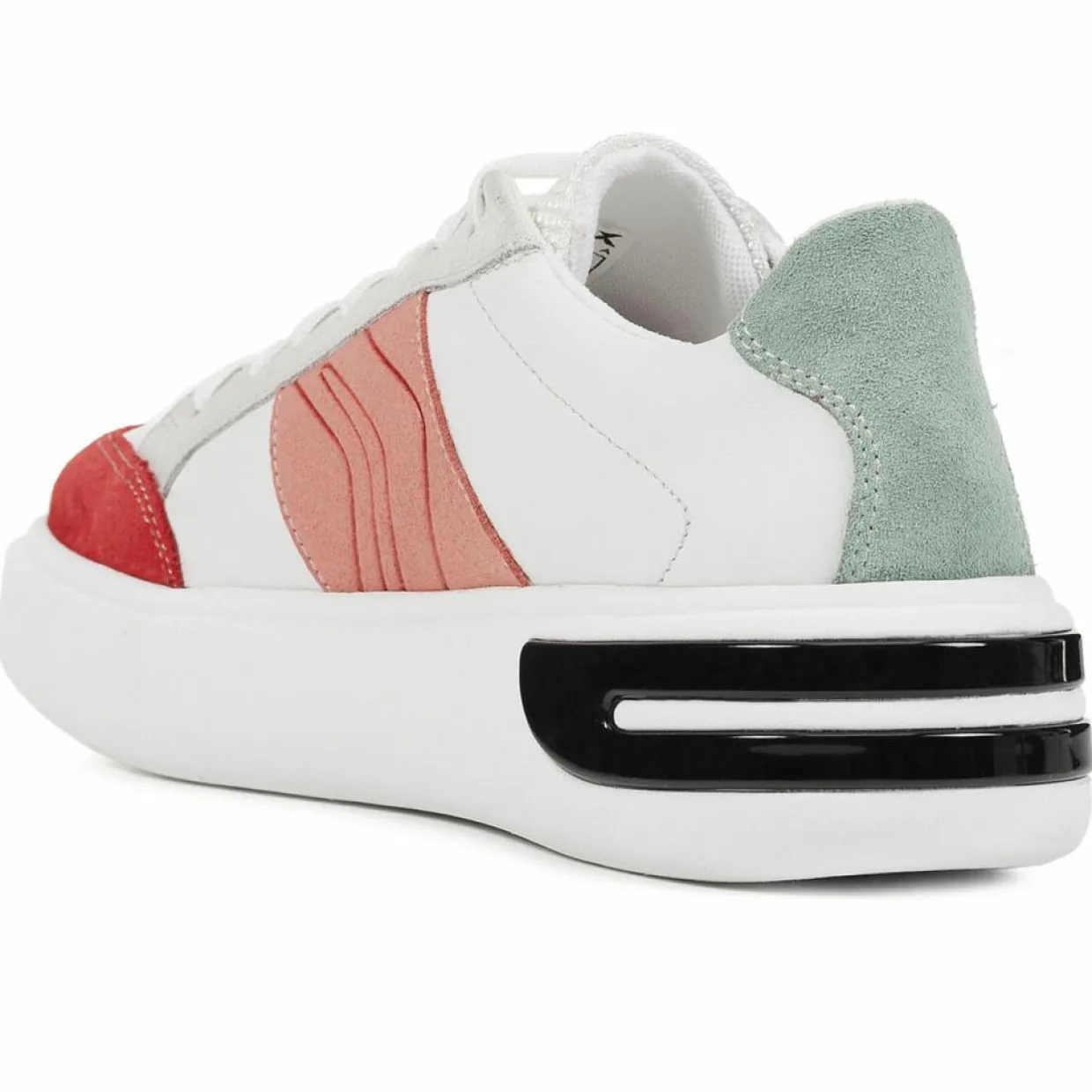 Sneakers en Cuir Ottaya blanc/multicolore-Geox Hot