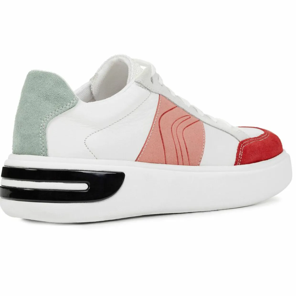 Sneakers en Cuir Ottaya blanc/multicolore-Geox Hot