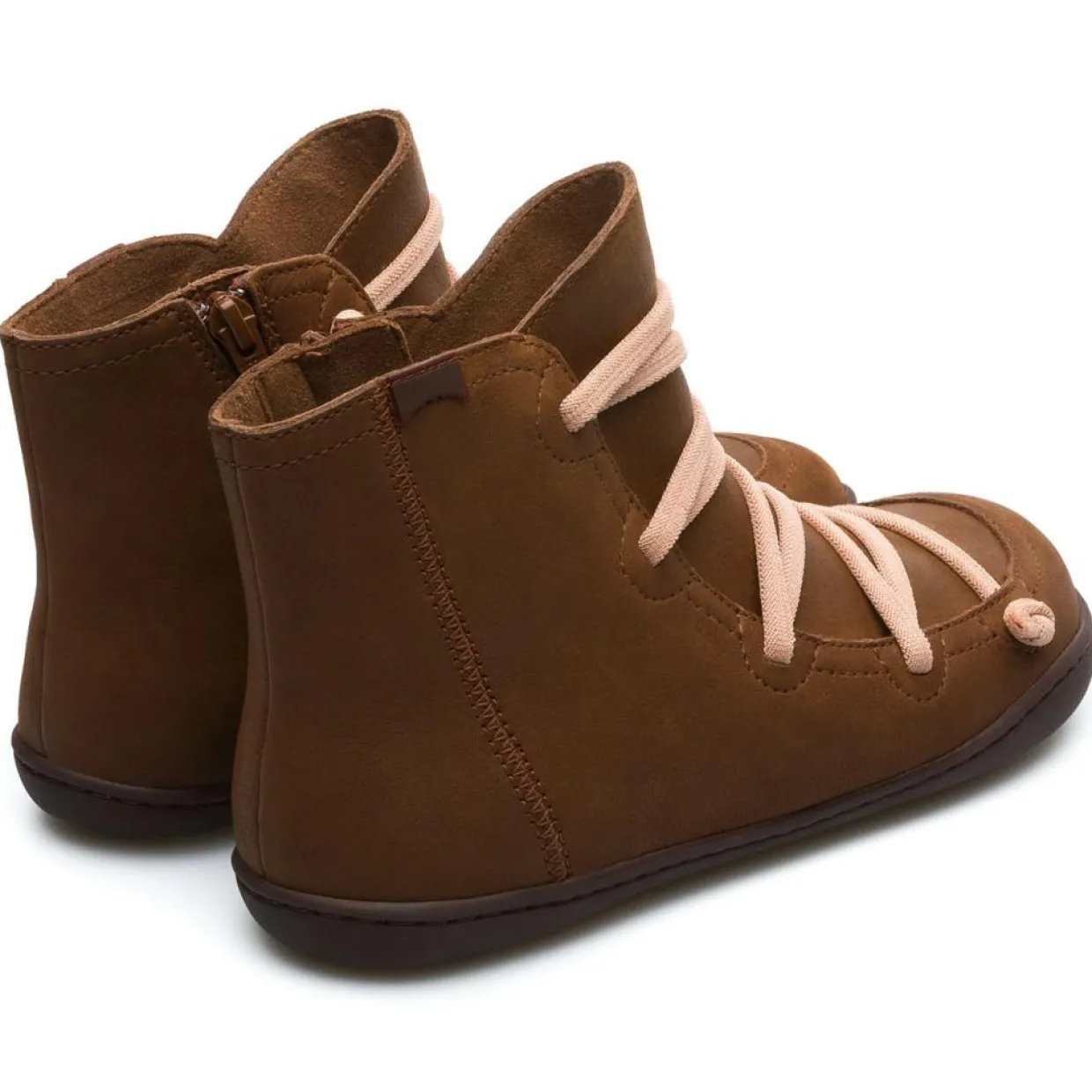 Femme Camper Baskets^Sneakers en Cuir Peu marron