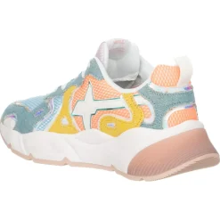 Femme W6YZ Baskets^Sneakers en Cuir Sarah bleues
