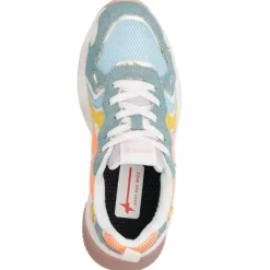 Femme W6YZ Baskets^Sneakers en Cuir Sarah bleues