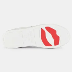 Femme Bons Baisers de Paname Baskets^Sneakers en Cuir Simone blanc/doré