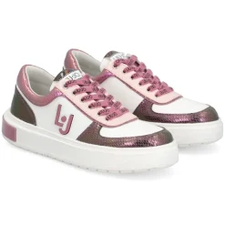 Sneakers en Cuir Sona blanc/rose-Liu-Jo Outlet