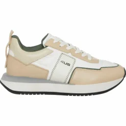Femme Cesare Paciotti 4Us Baskets^Sneakers en Cuir Susan blanc/beige