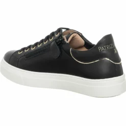 Sneakers en Cuir Vitello noires-Patrizia Pepe Discount
